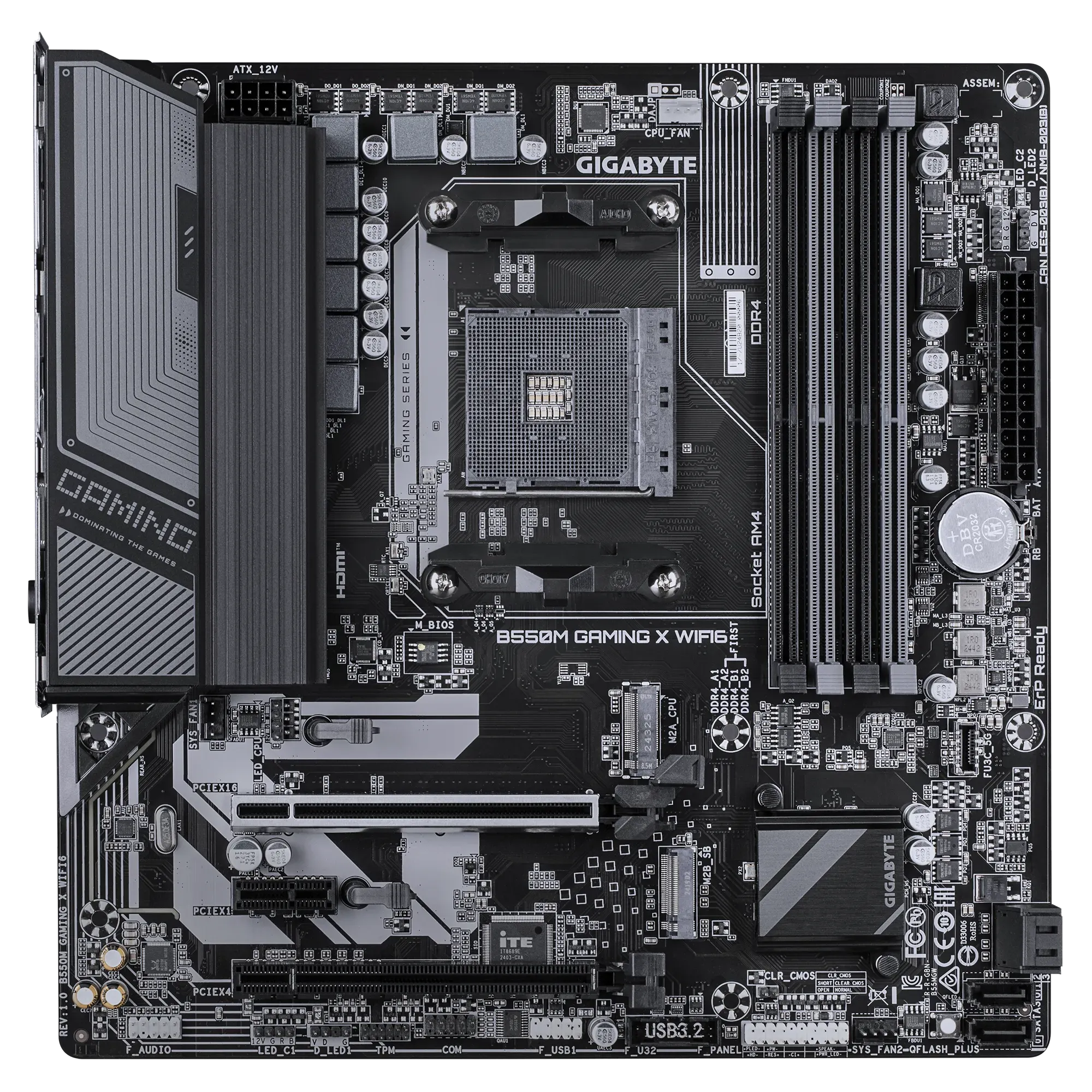 Gigabyte Motherboard B550M Gaming X WIFI6 DDR4 For AMD view 3